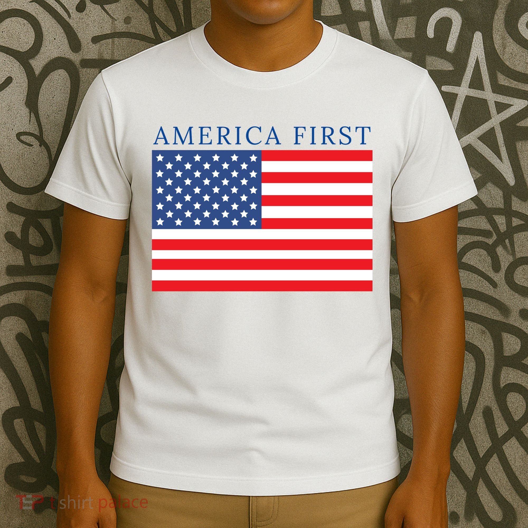 America First USA Flag T-Shirt