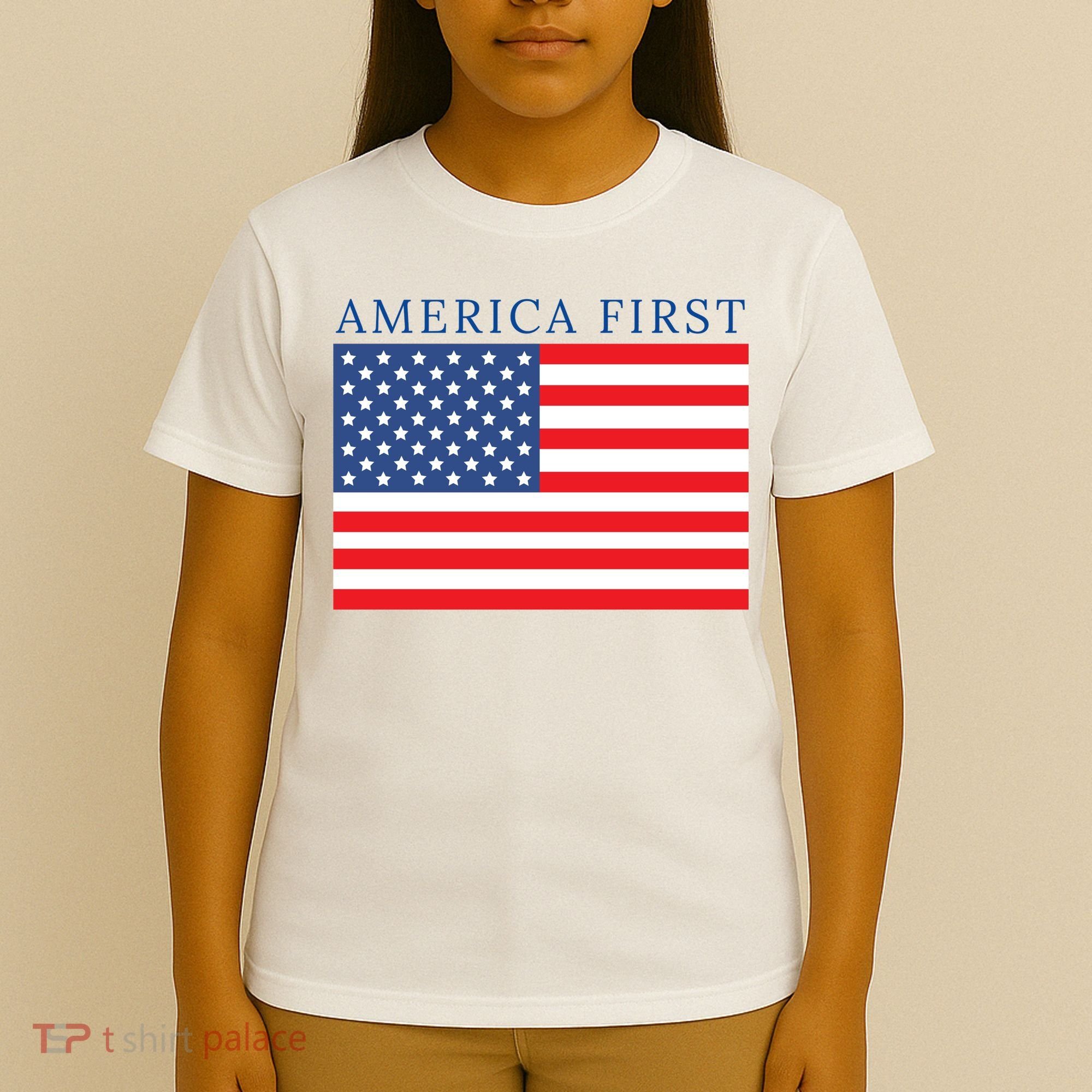 America First USA Flag T-Shirt