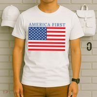 America First USA Flag T-Shirt thumb 6