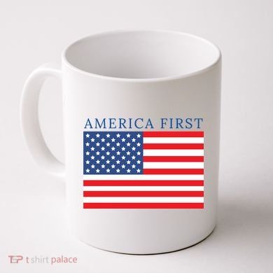 America First USA Flag Coffee Mug