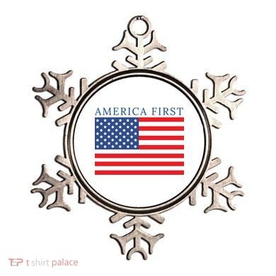 America First USA Flag Ornament