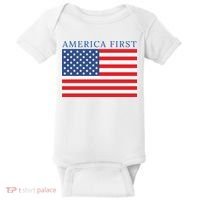 America First USA Flag Baby Bodysuit thumb 0