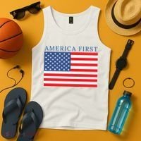 America First USA Flag Tank Top thumb 4