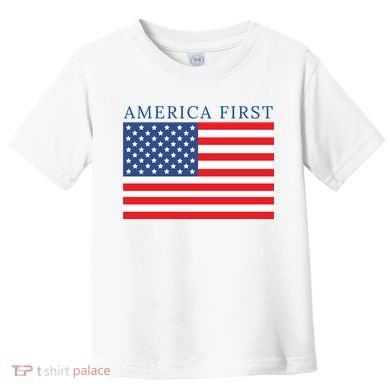 America First USA Flag Toddler T-Shirt