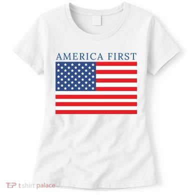 America First USA Flag Women's T-Shirt