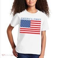 America First USA Flag Kids T-Shirt thumb 2