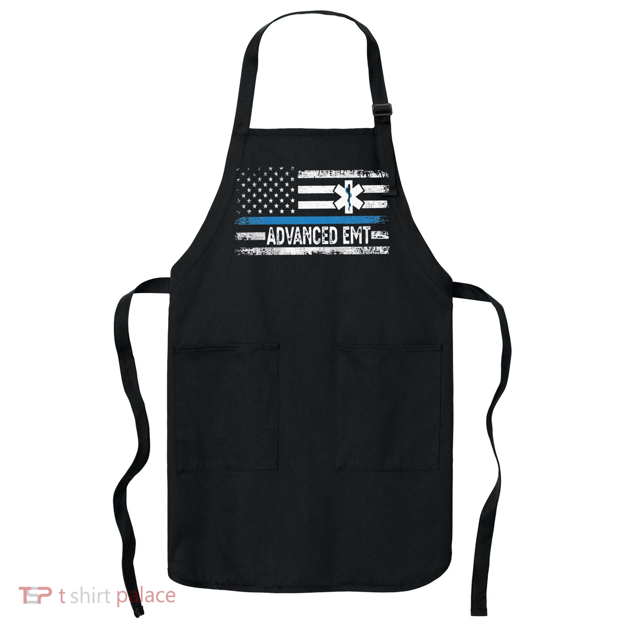 American Flag USA Advanced EMT AEMT Medical Technician Apron