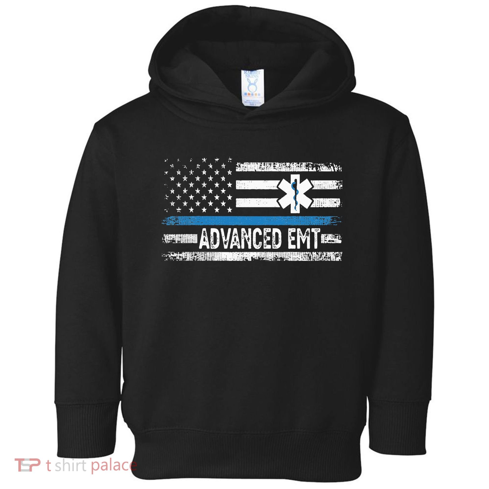 American Flag USA Advanced EMT AEMT Medical Technician Toddler Hoodie