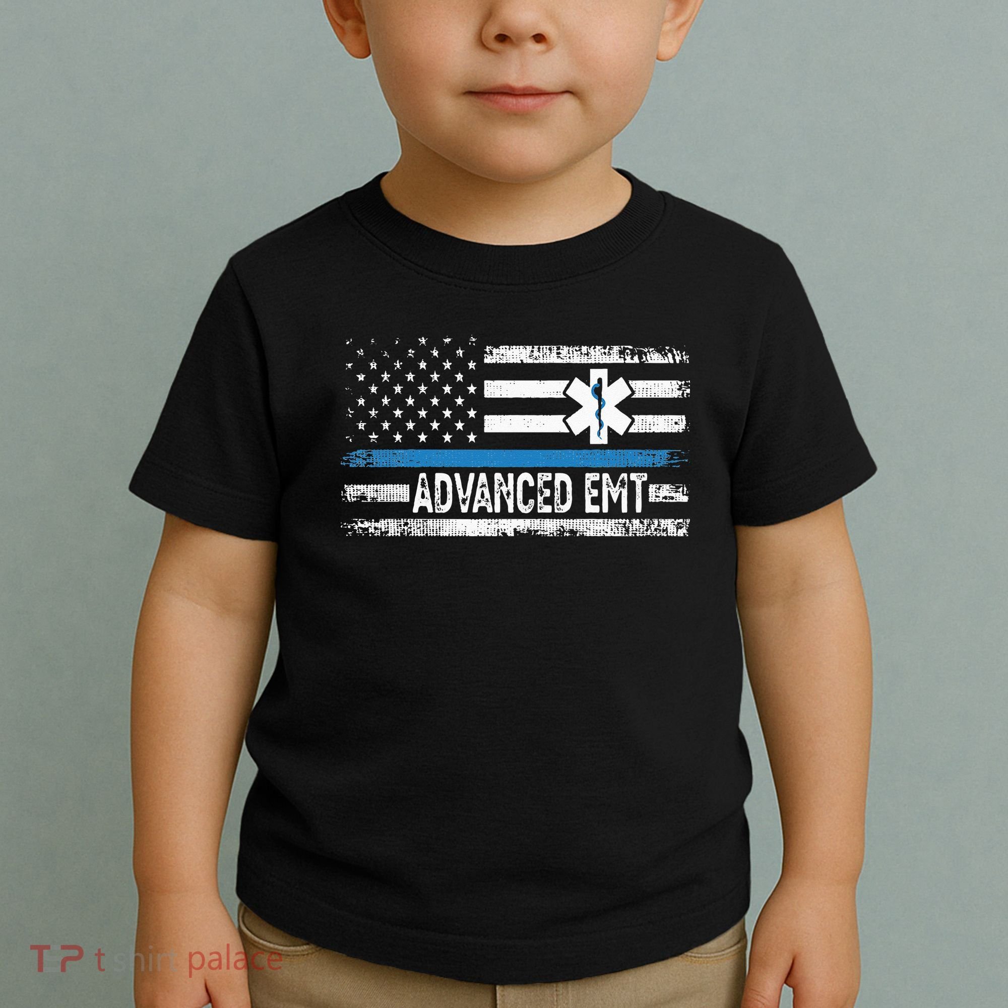 American Flag USA Advanced EMT AEMT Medical Technician Toddler T-Shirt
