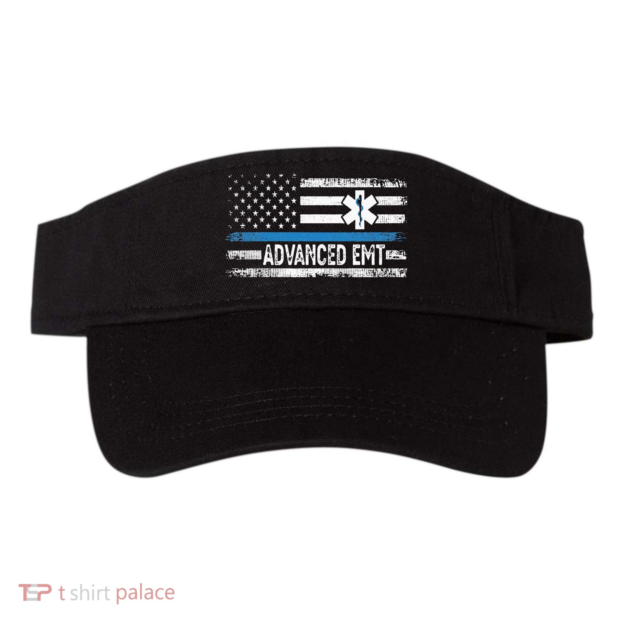 American Flag USA Advanced EMT AEMT Medical Technician Visor
