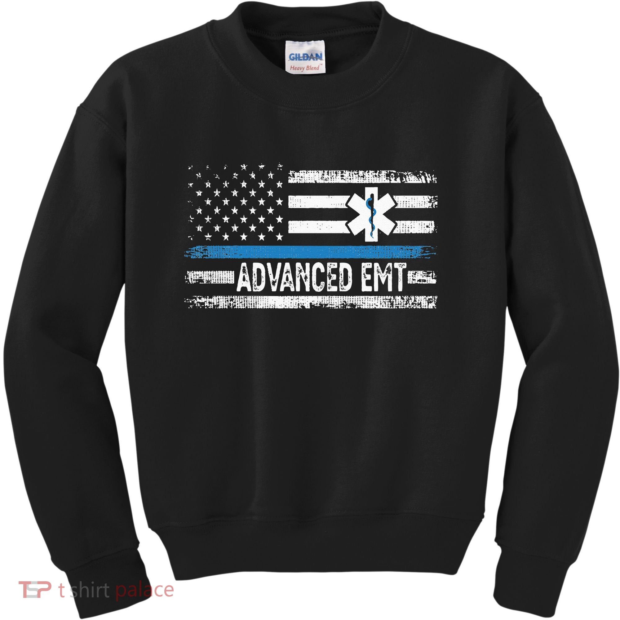 American Flag USA Advanced EMT AEMT Medical Technician Kids Sweatshirt