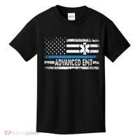 American Flag USA Advanced EMT AEMT Medical Technician Kids T-Shirt thumb 0