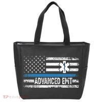 American Flag USA Advanced EMT AEMT Medical Technician Tote Bag thumb 0