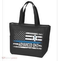 American Flag USA Advanced EMT AEMT Medical Technician Tote Bag thumb 3