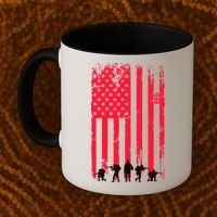 American Flag Us Veteran Coffee Mug thumb 2