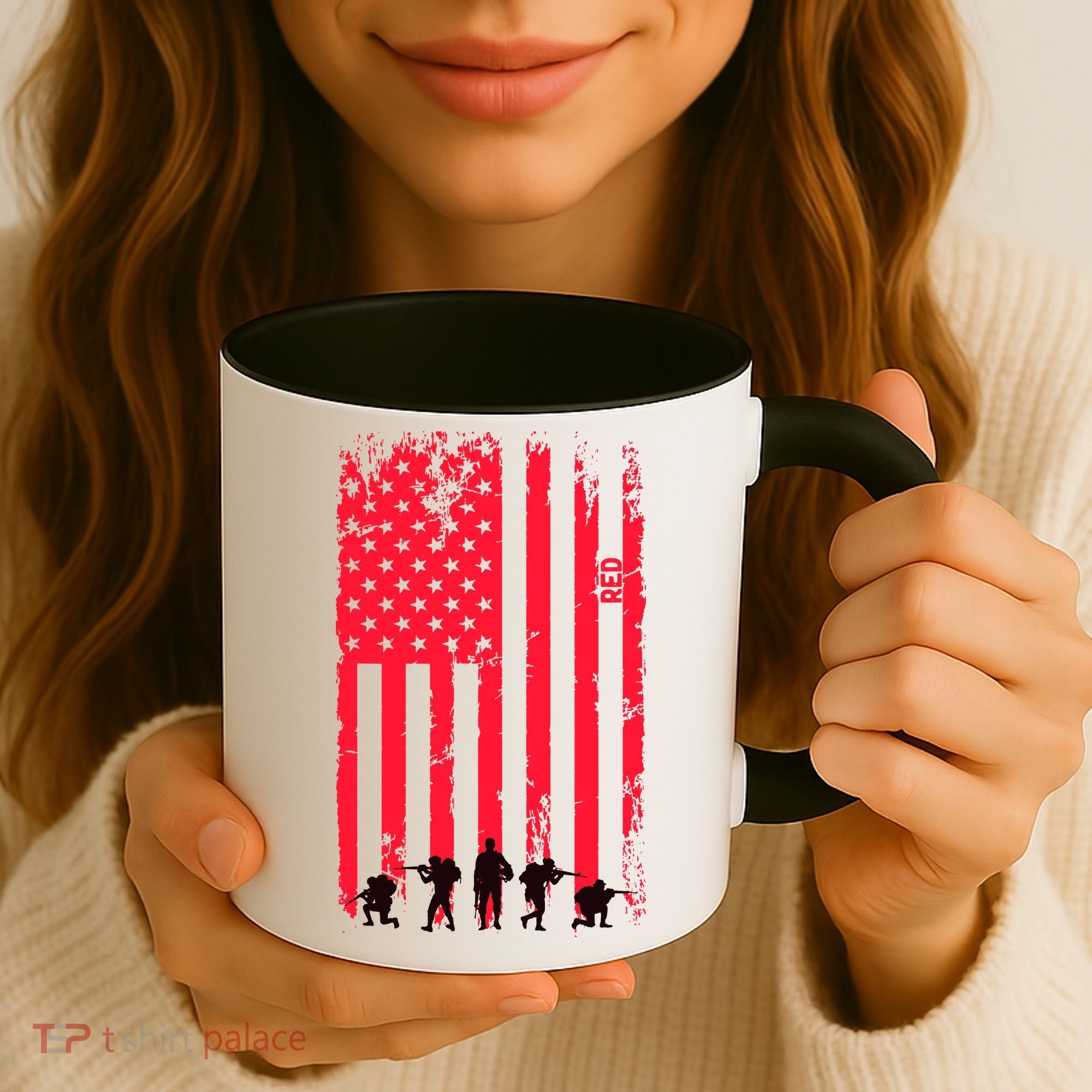 American Flag Us Veteran Coffee Mug