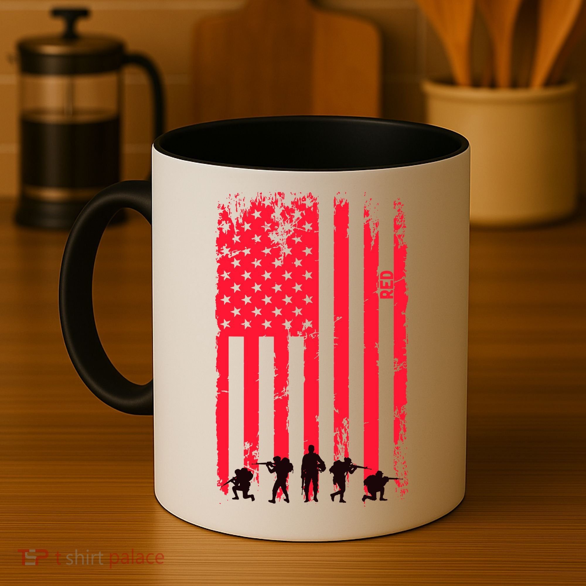 American Flag Us Veteran Coffee Mug
