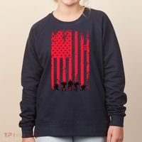 American Flag Us Veteran Women's Sweatshirt thumb 0