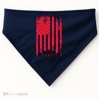 American Flag Us Veteran USA-Made Doggie Bandana thumb 0