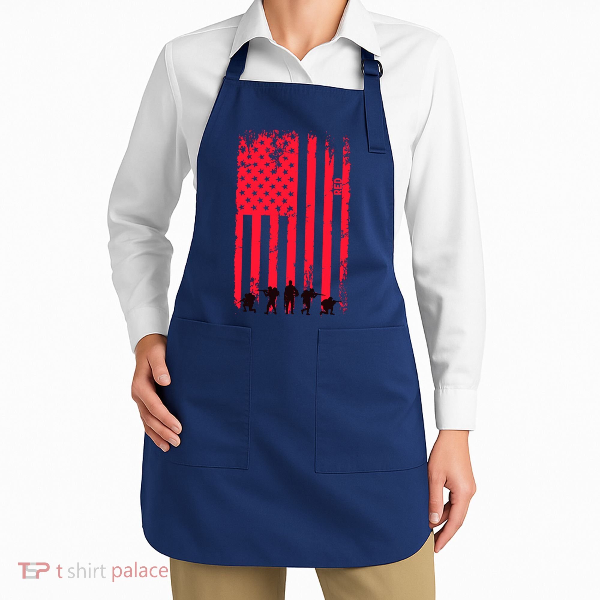 American Flag Us Veteran Apron