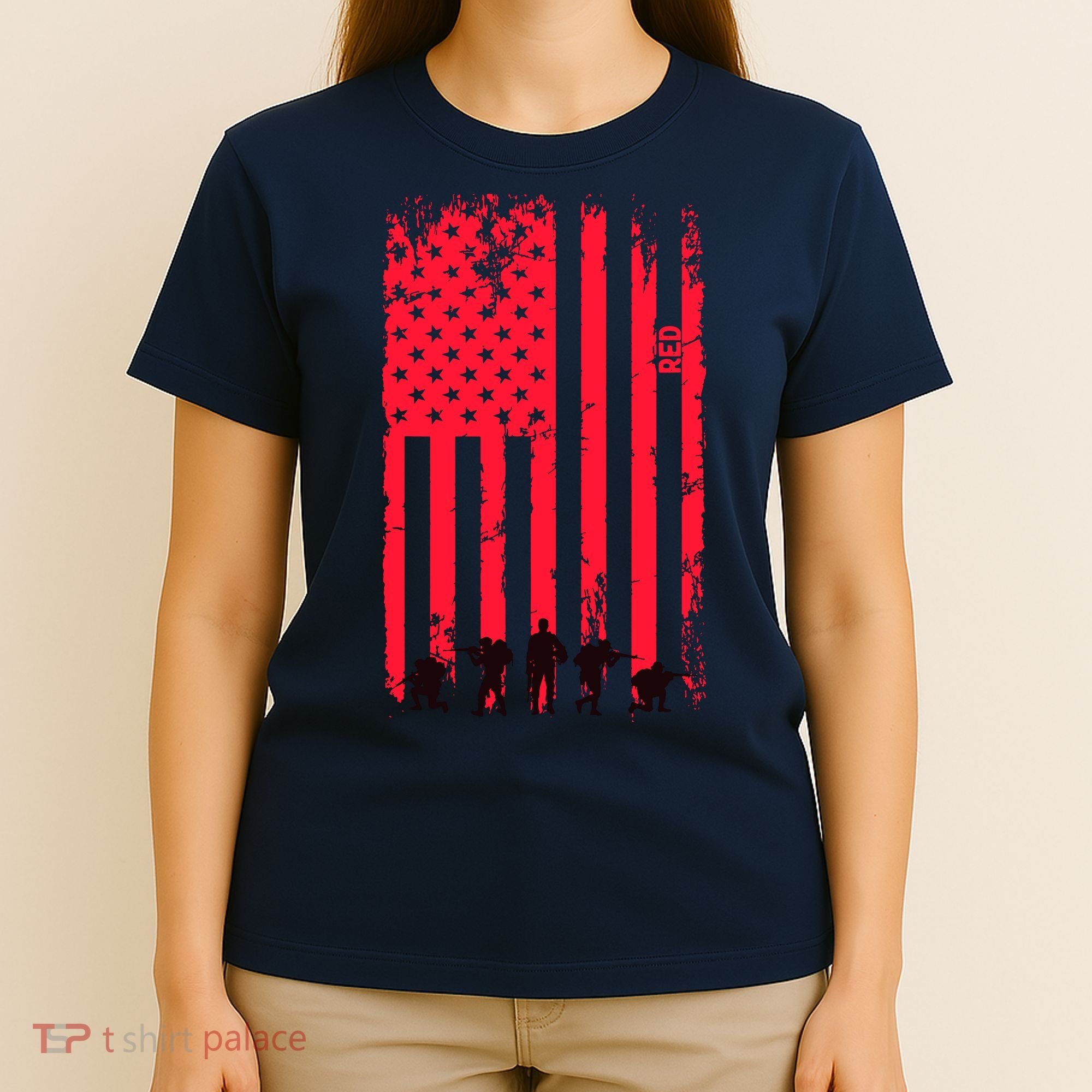 American Flag Us Veteran T-Shirt