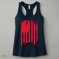 American Flag Us Veteran Women's Tank Top thumb 3