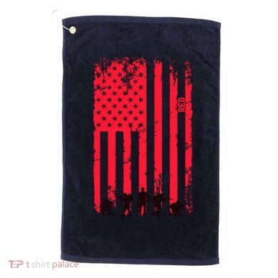 American Flag Us Veteran Golf Towel