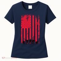 American Flag Us Veteran Women's T-Shirt thumb 0
