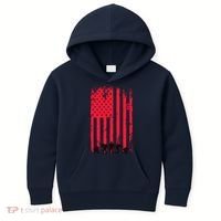 American Flag Us Veteran Kids Hoodie thumb 0