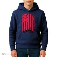 American Flag Us Veteran Kids Hoodie thumb 4