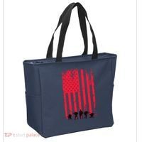 American Flag Us Veteran Tote Bag thumb 2