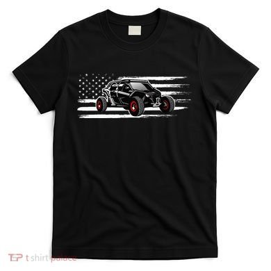 American Flag Utv Side By Side Sxs Off Road T-Shirt