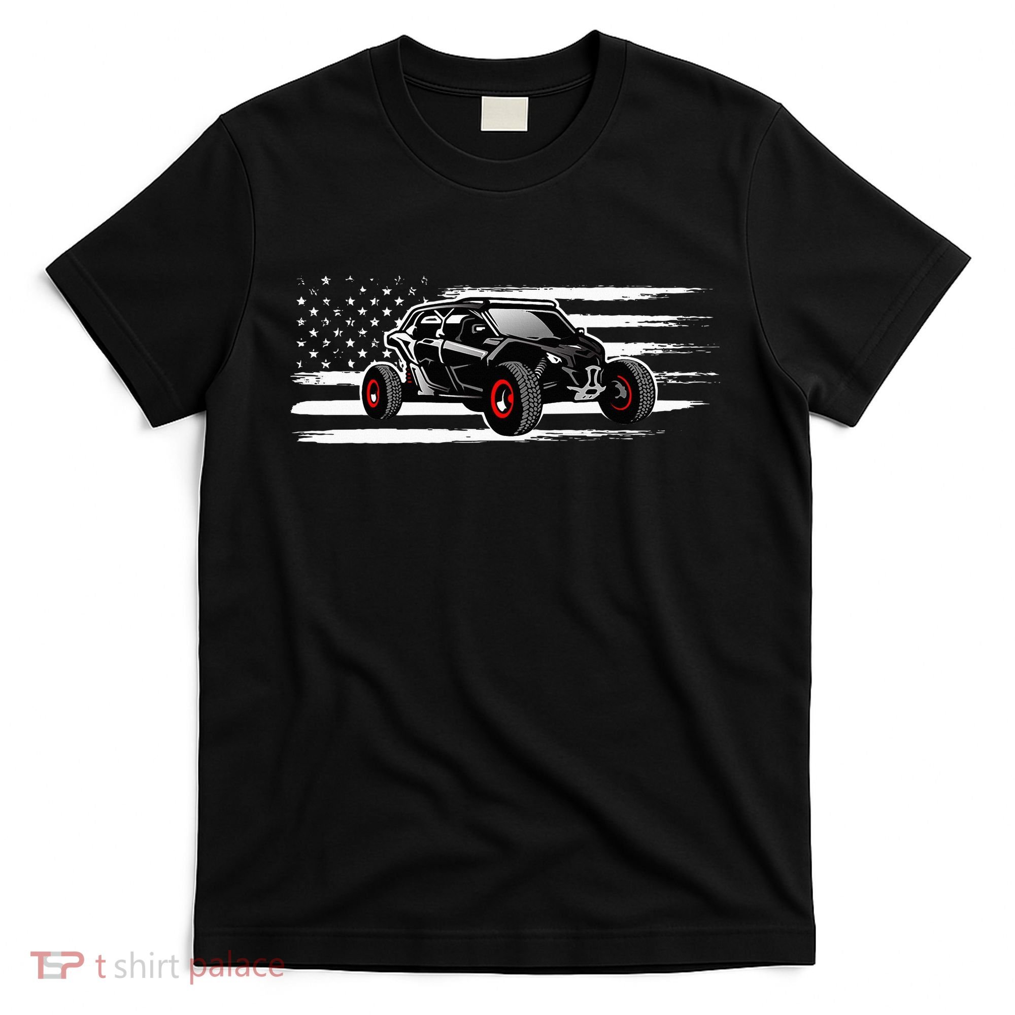 American Flag Utv Side By Side Sxs Off Road T-Shirt