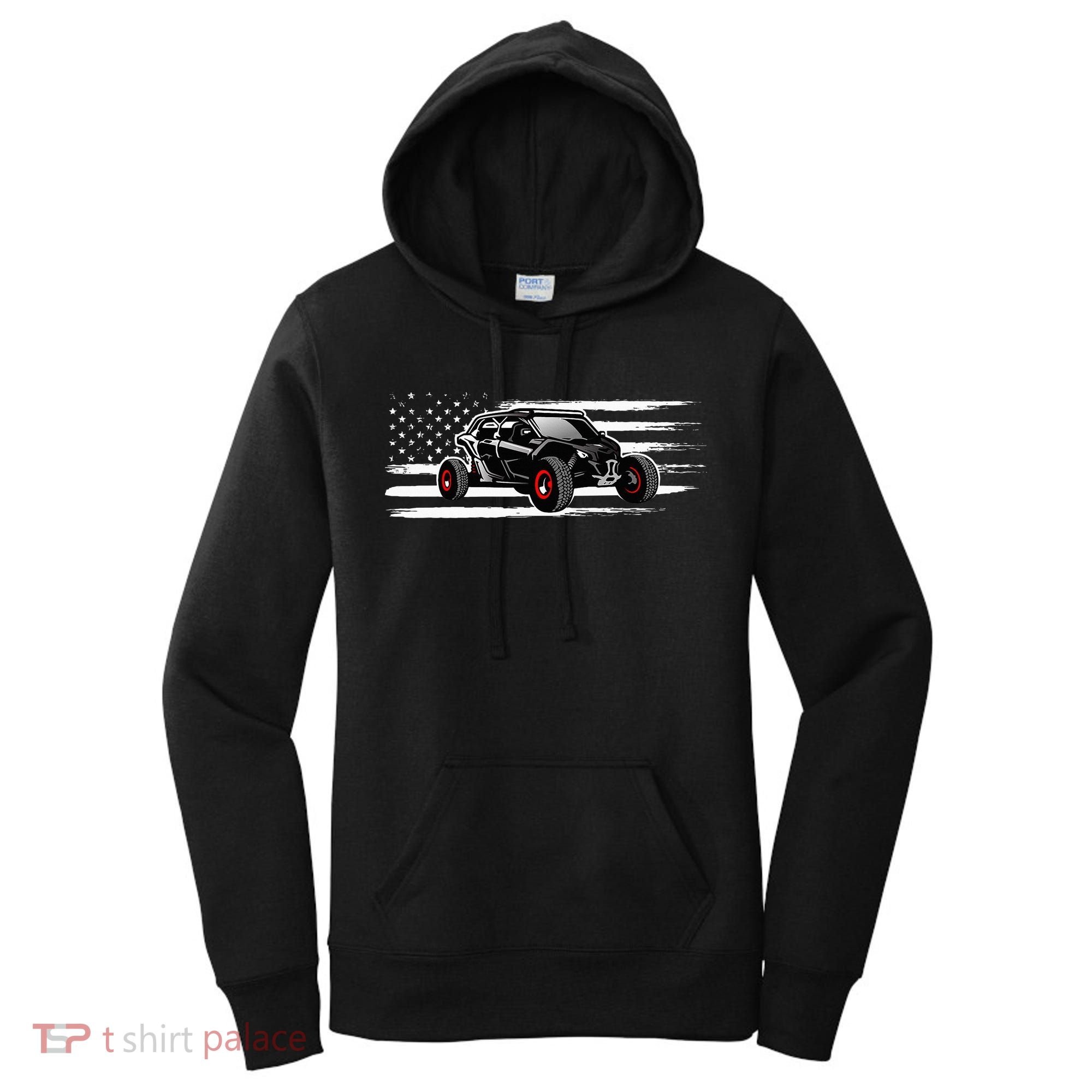 American Flag Utv Side By Side Sxs Off Road Women's Hoodie