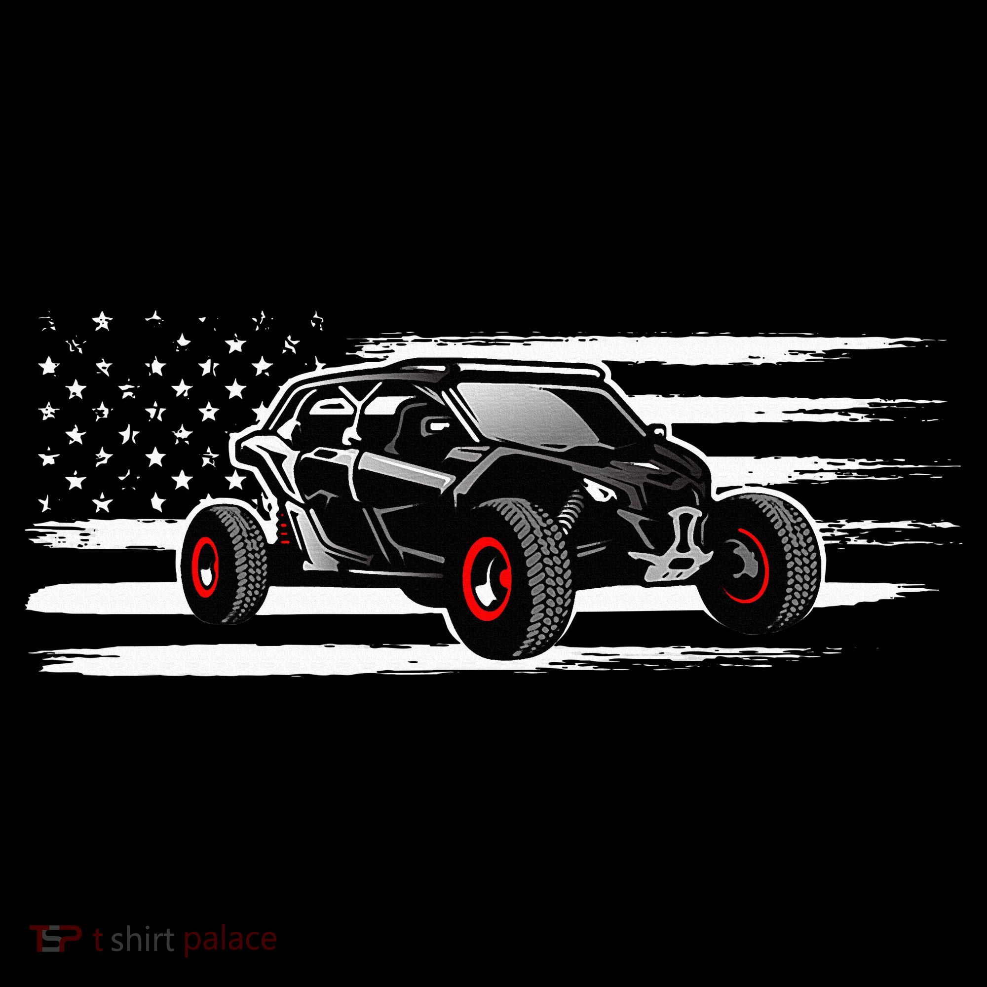 American Flag Utv Side By Side Sxs Off Road Women's Hoodie