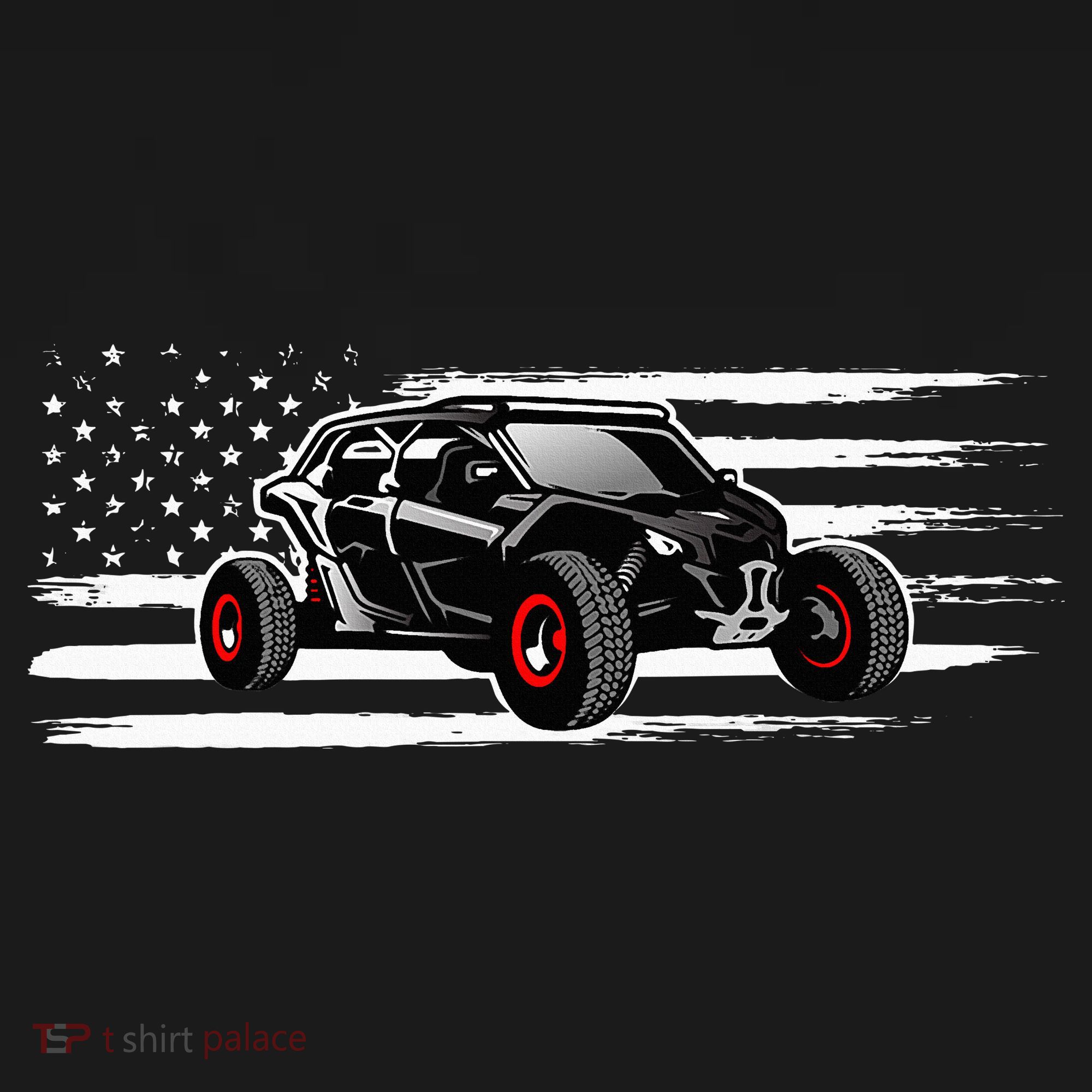 American Flag Utv Side By Side Sxs Off Road Mousepad
