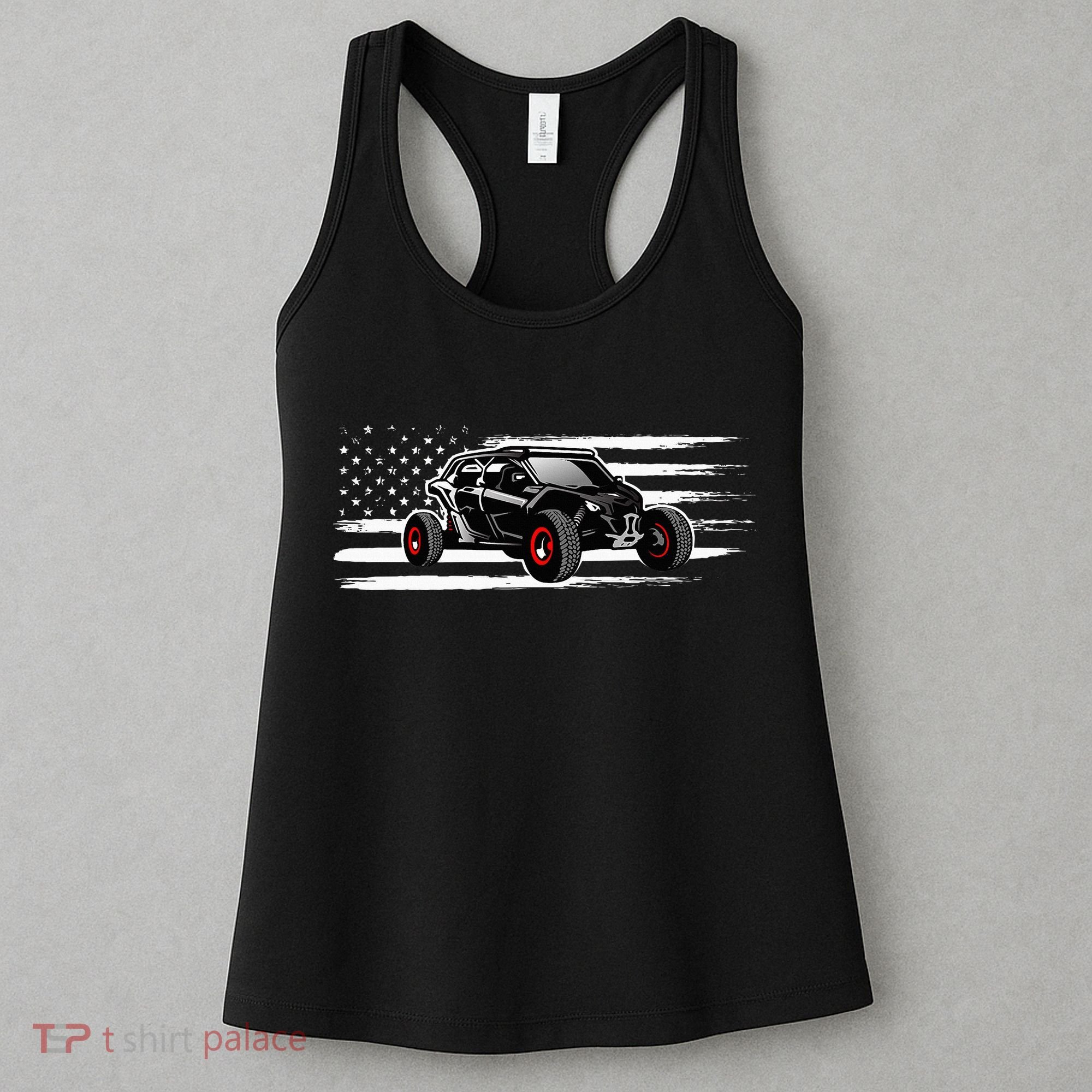 American Flag Utv Side By Side Sxs Off Road Women's Tank Top