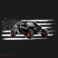 American Flag Utv Side By Side Sxs Off Road Baby Bodysuit thumb 2