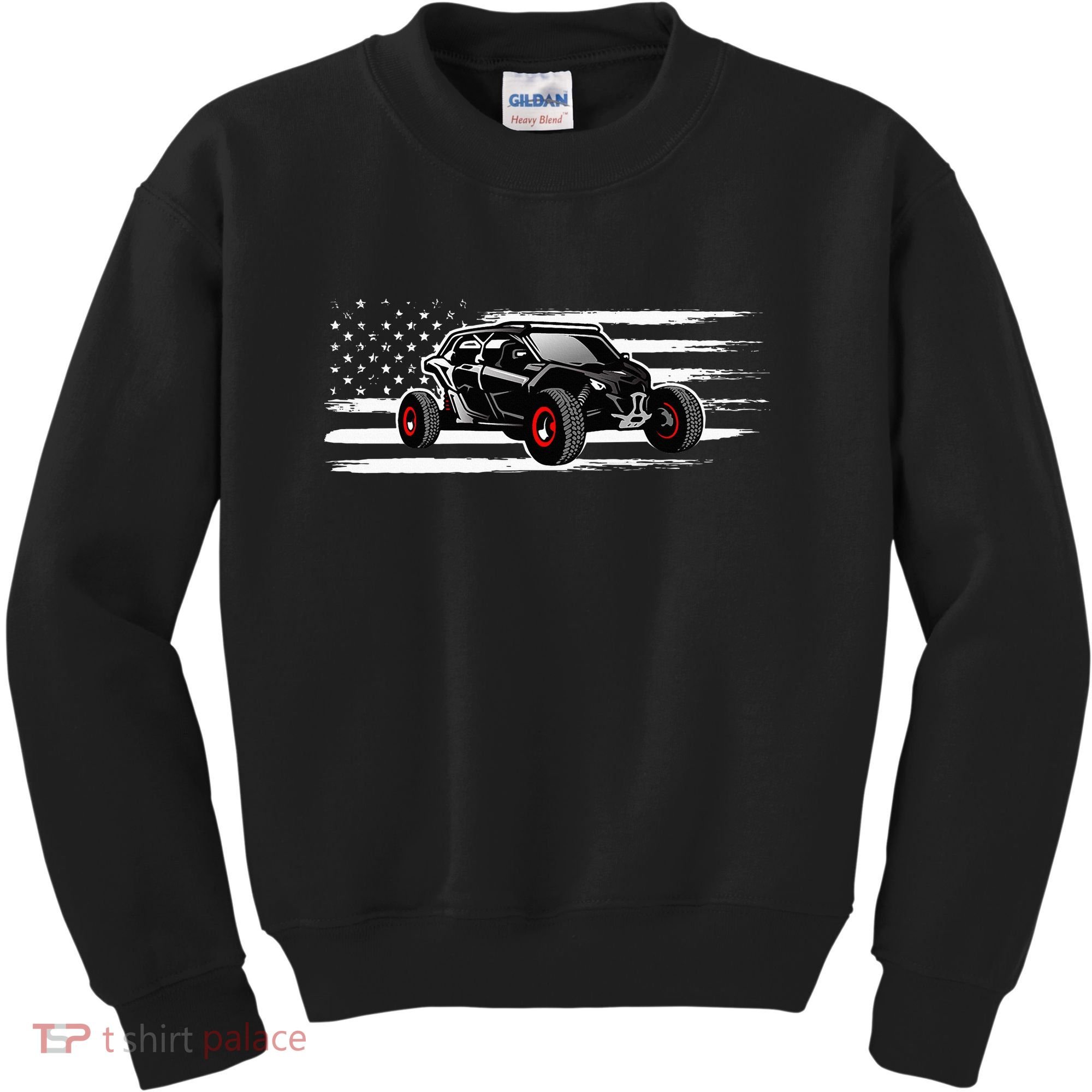American Flag Utv Side By Side Sxs Off Road Kids Sweatshirt