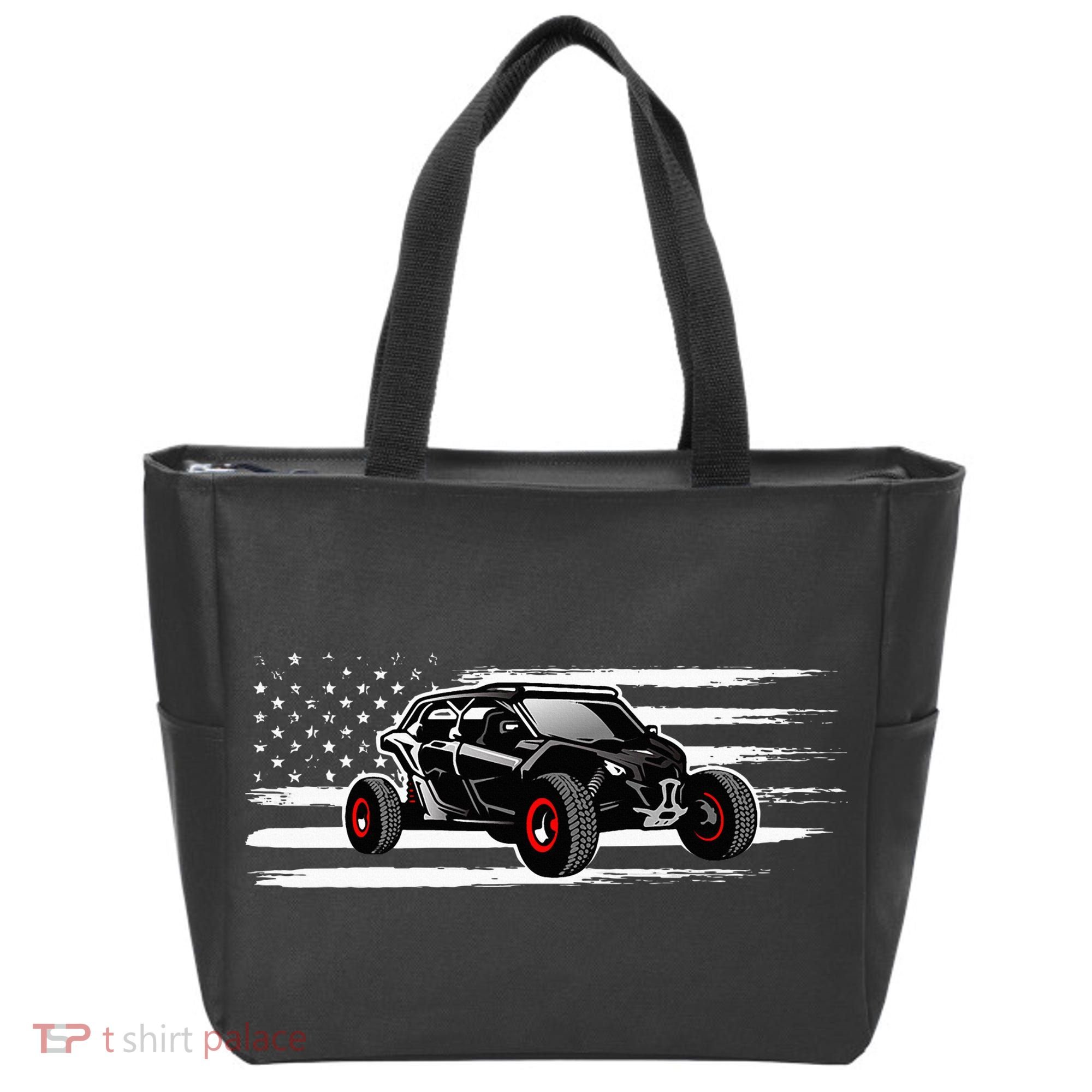 American Flag Utv Side By Side Sxs Off Road Tote Bag