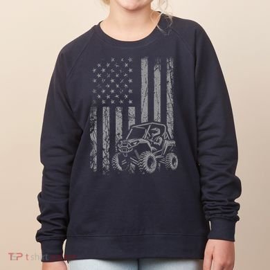 American Flag UTV Side By Side SXS Off Road Women's Sweatshirt