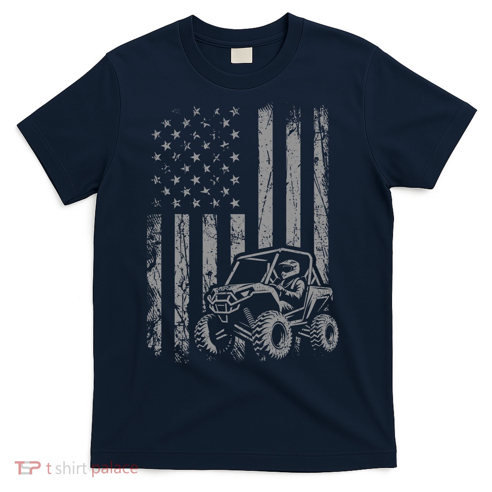 American Flag UTV Side By Side SXS Off Road T-Shirt