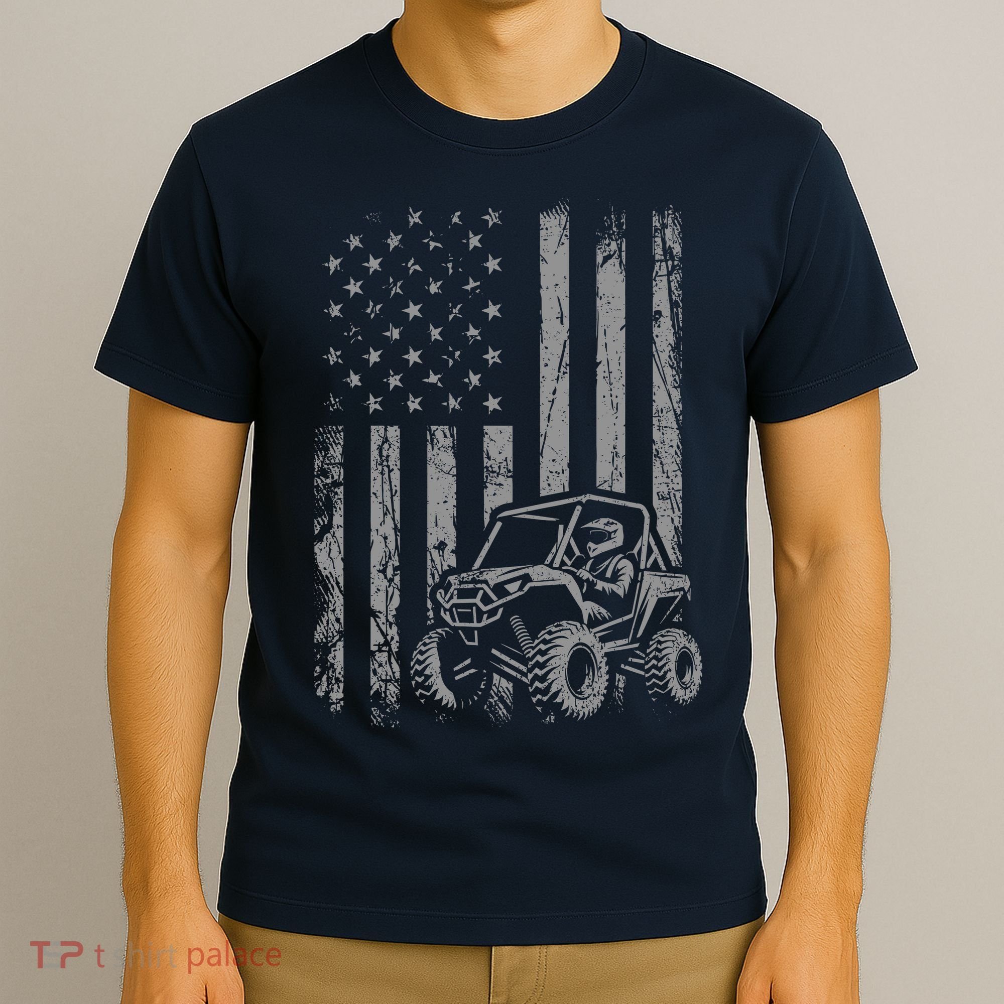 American Flag UTV Side By Side SXS Off Road T-Shirt
