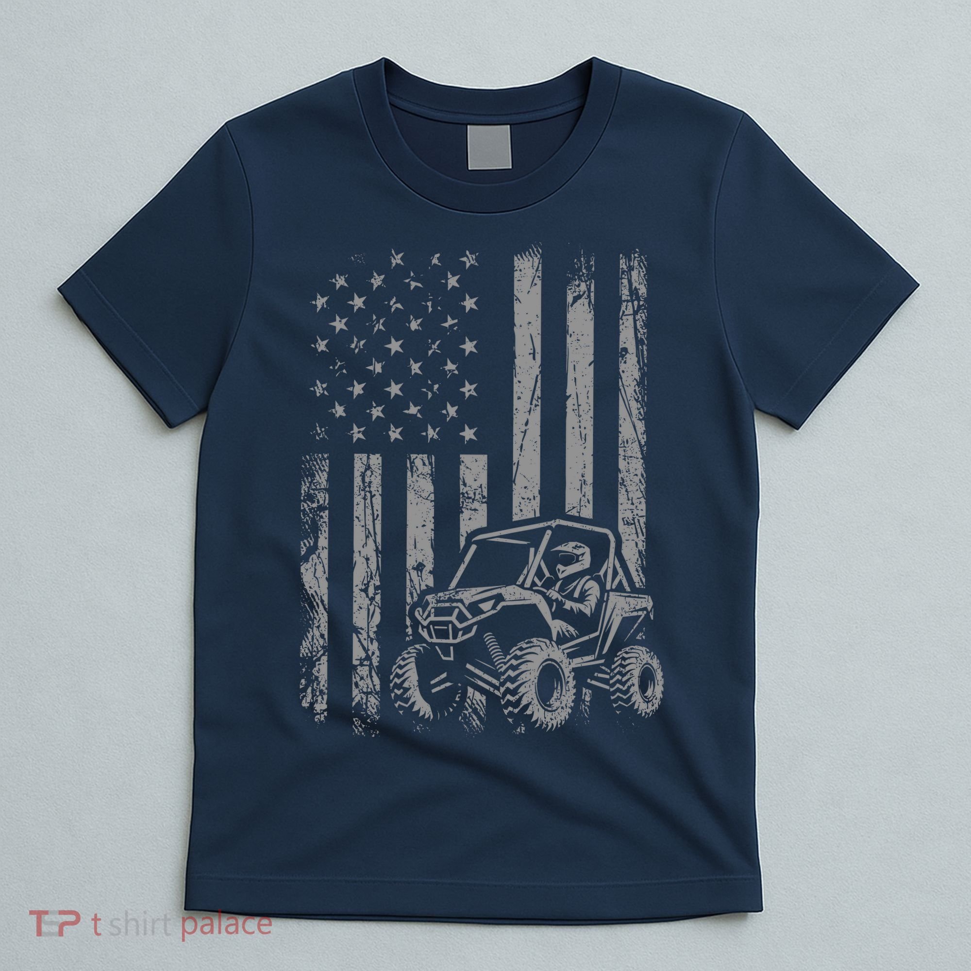American Flag UTV Side By Side SXS Off Road T-Shirt