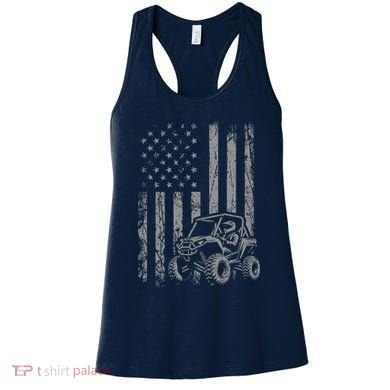 American Flag UTV Side By Side SXS Off Road Women's Tank Top