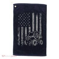American Flag UTV Side By Side SXS Off Road Golf Towel thumb 0