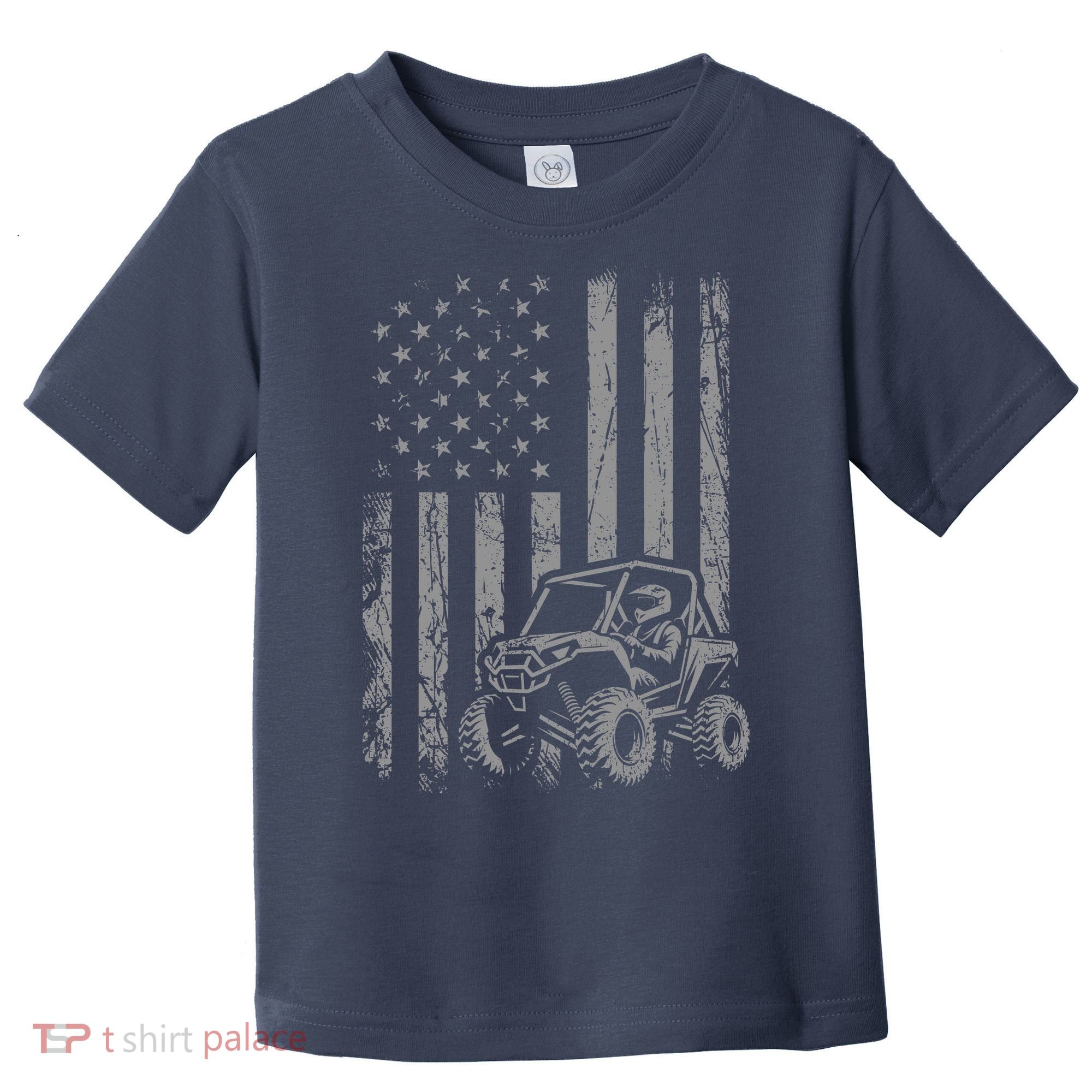American Flag UTV Side By Side SXS Off Road Toddler T-Shirt
