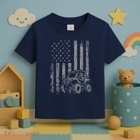 American Flag UTV Side By Side SXS Off Road Toddler T-Shirt thumb 3