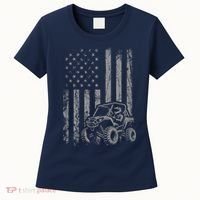 American Flag UTV Side By Side SXS Off Road Women's T-Shirt thumb 0