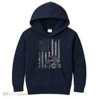 American Flag UTV Side By Side SXS Off Road Kids Hoodie thumb 0